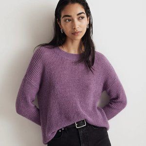 Madewell Fineloft Ribbed Crewneck Sweater
